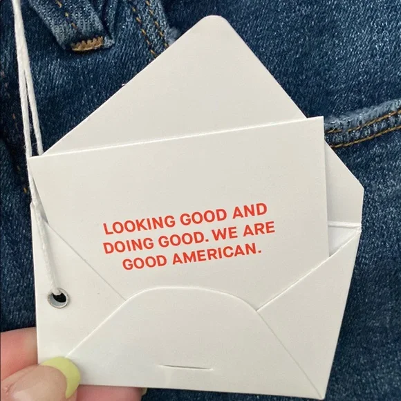 GOOD AMERICAN BNWT size 16 Women's Blue Jeans - Picture 2 of 5